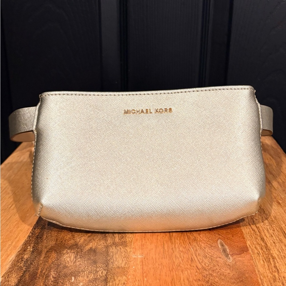Michael Kors Gold Crossbody Bag - Picture 3 of 7